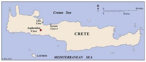 Τα πετρογλυφικά στο Σπήλαιο Ασφέντου, στα Σφακιά της Κρήτης